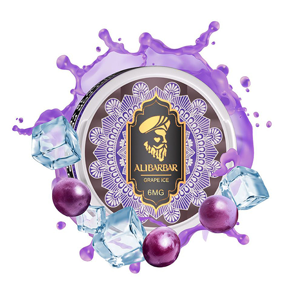 ALIBARBAR Nicotine Pouches Grape Ice 1 ALIBARBAR Nicotine Pouches Grape Ice