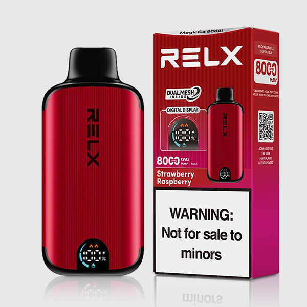 RELX MagicGo 8000 Puffs Strawberry Raspberry 1 RELX MagicGo 8000 Puffs Strawberry Raspberry