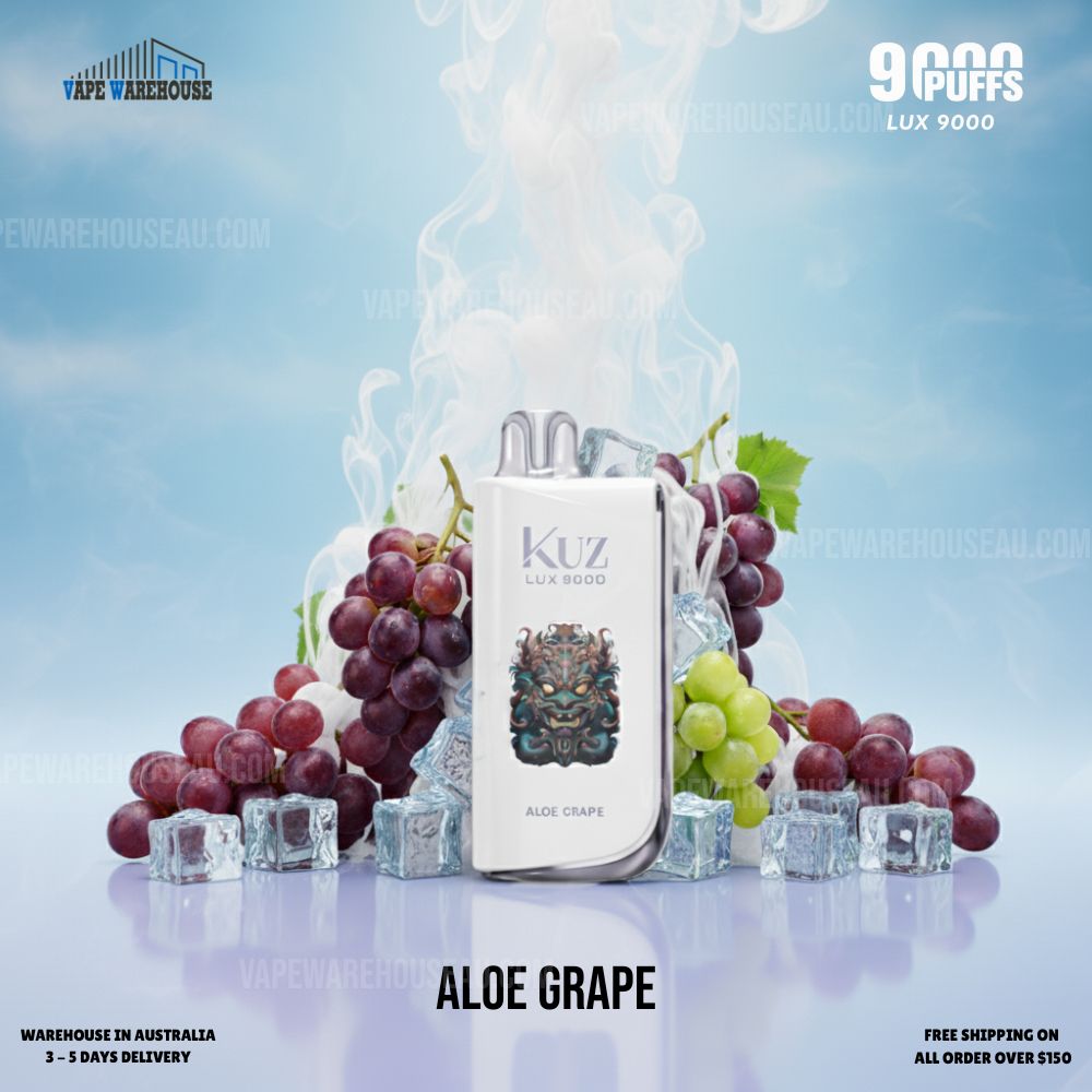Kuz LUX 9000 Puffs Aloe Grape 1 Kuz LUX 9000 Puffs Aloe Grape