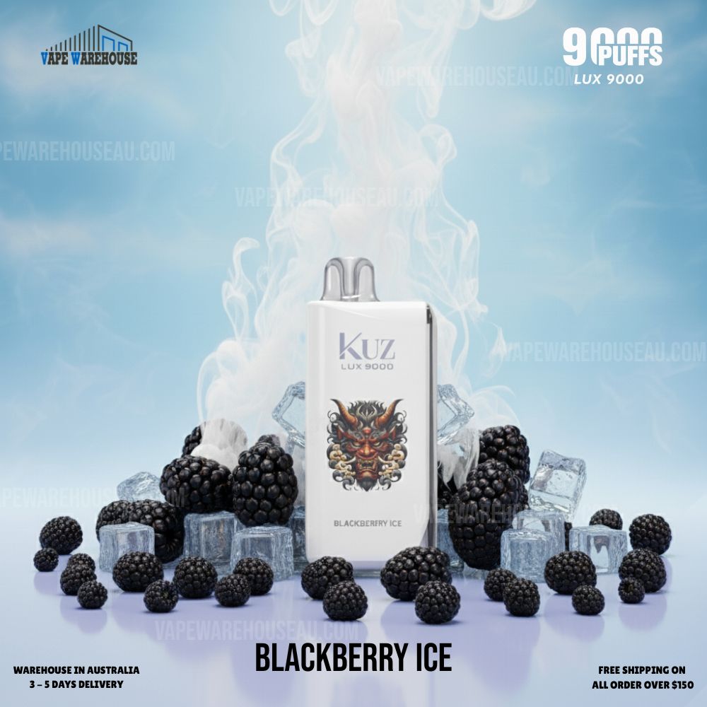 Kuz LUX 9000 Puffs Blackberry Ice 1 Kuz LUX 9000 Puffs Blackberry Ice