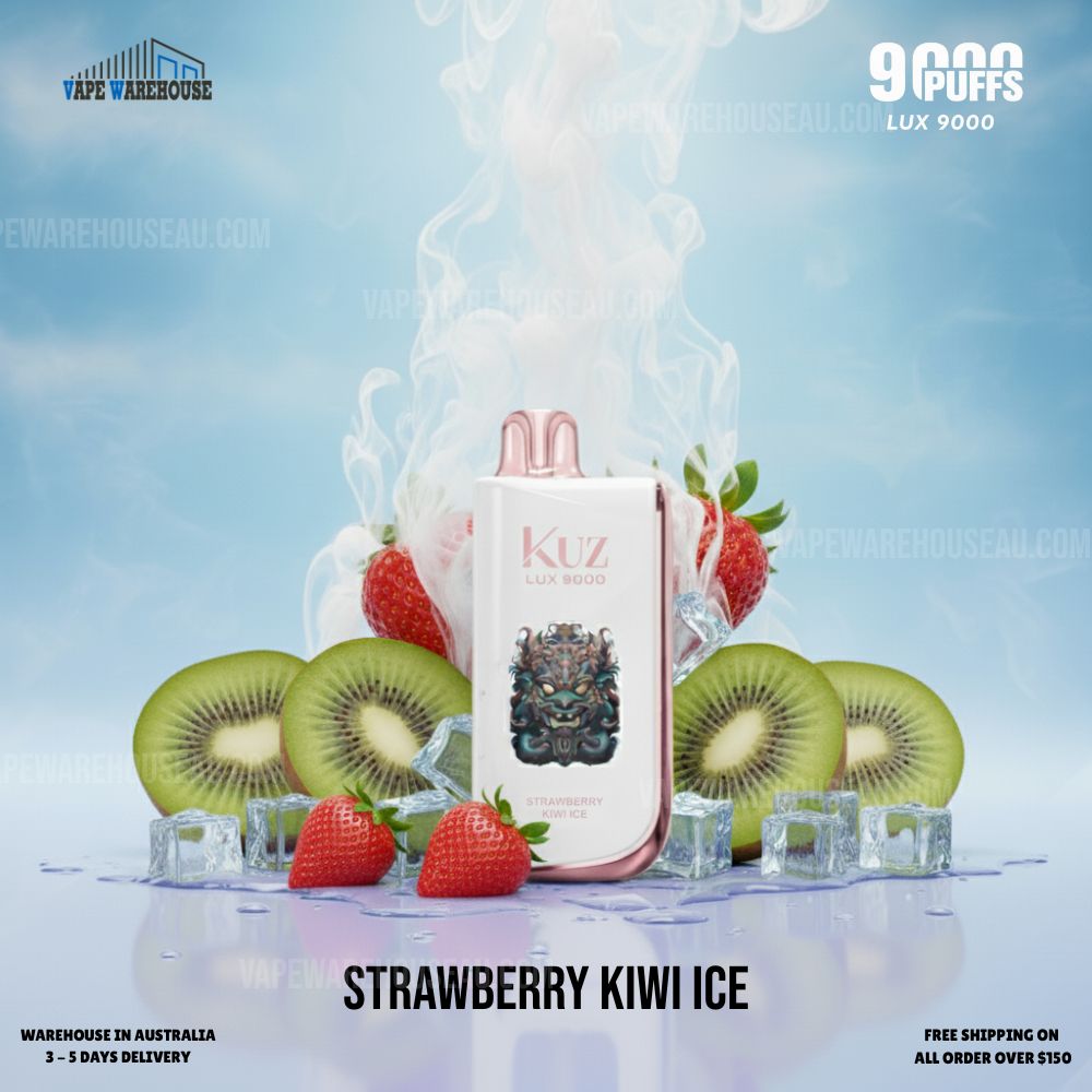 Kuz LUX 9000 Puffs Strawberry Kiwi Ice 1 Kuz LUX 9000 Puffs Strawberry Kiwi Ice