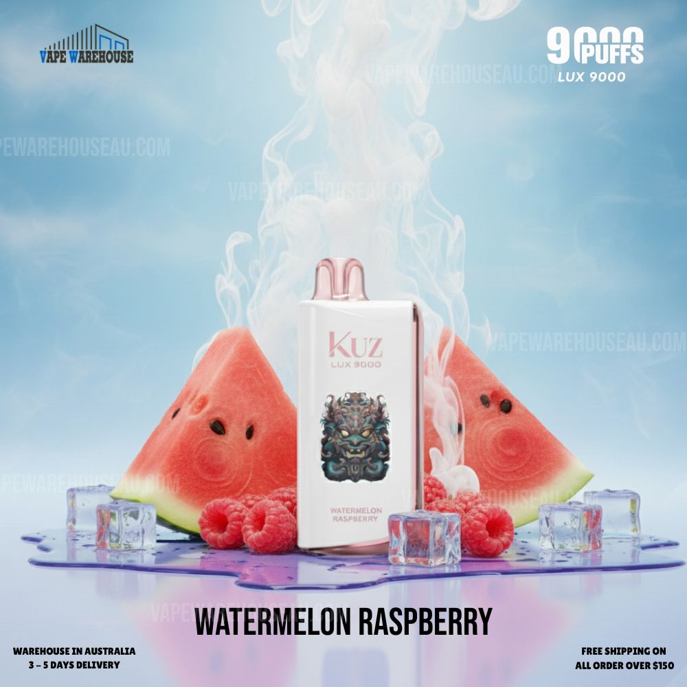 Kuz LUX 9000 Puffs Watermelon Raspberry 1 Kuz LUX 9000 Puffs Watermelon Raspberry