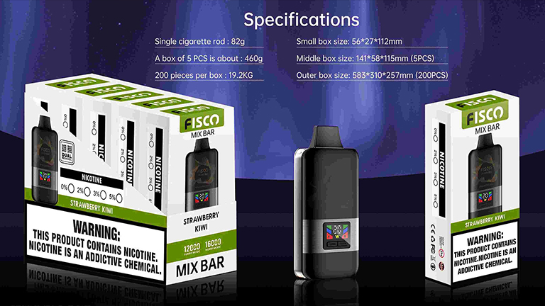FISCO MIX BAR 12000 Puffs Pineapple Coconut 6 FISCO MIX BAR 12000 Puffs details