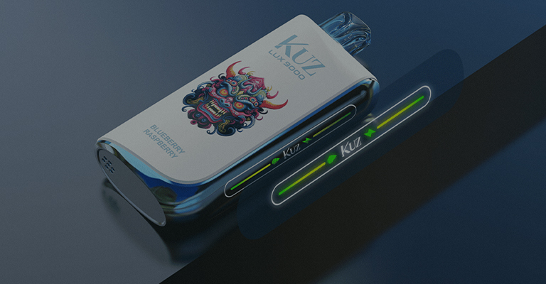 Kuz LUX 9000 Puffs Kiwi Dragon Fruit 2 Kuz LUX 9000 Puffs details