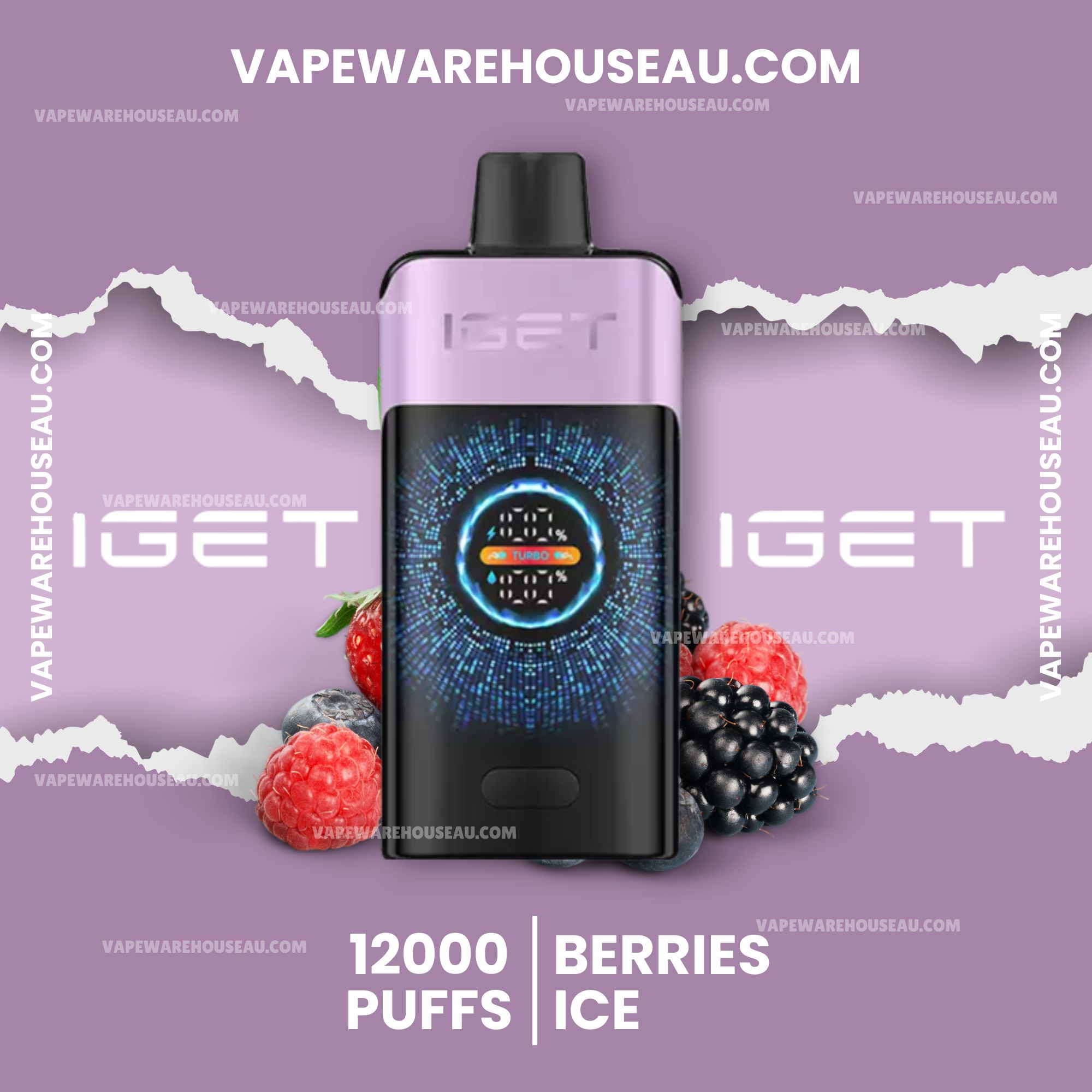 IGET One 12000 Puffs Mixed Berries Ice 1 IGET One 12000 Puffs Mixed Berries Ice