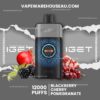 IGET One 12000 Puffs Blackberry Cherry Pomegranate 3 IGET One 12000 Puffs Blackberry Cherry Pomegranate