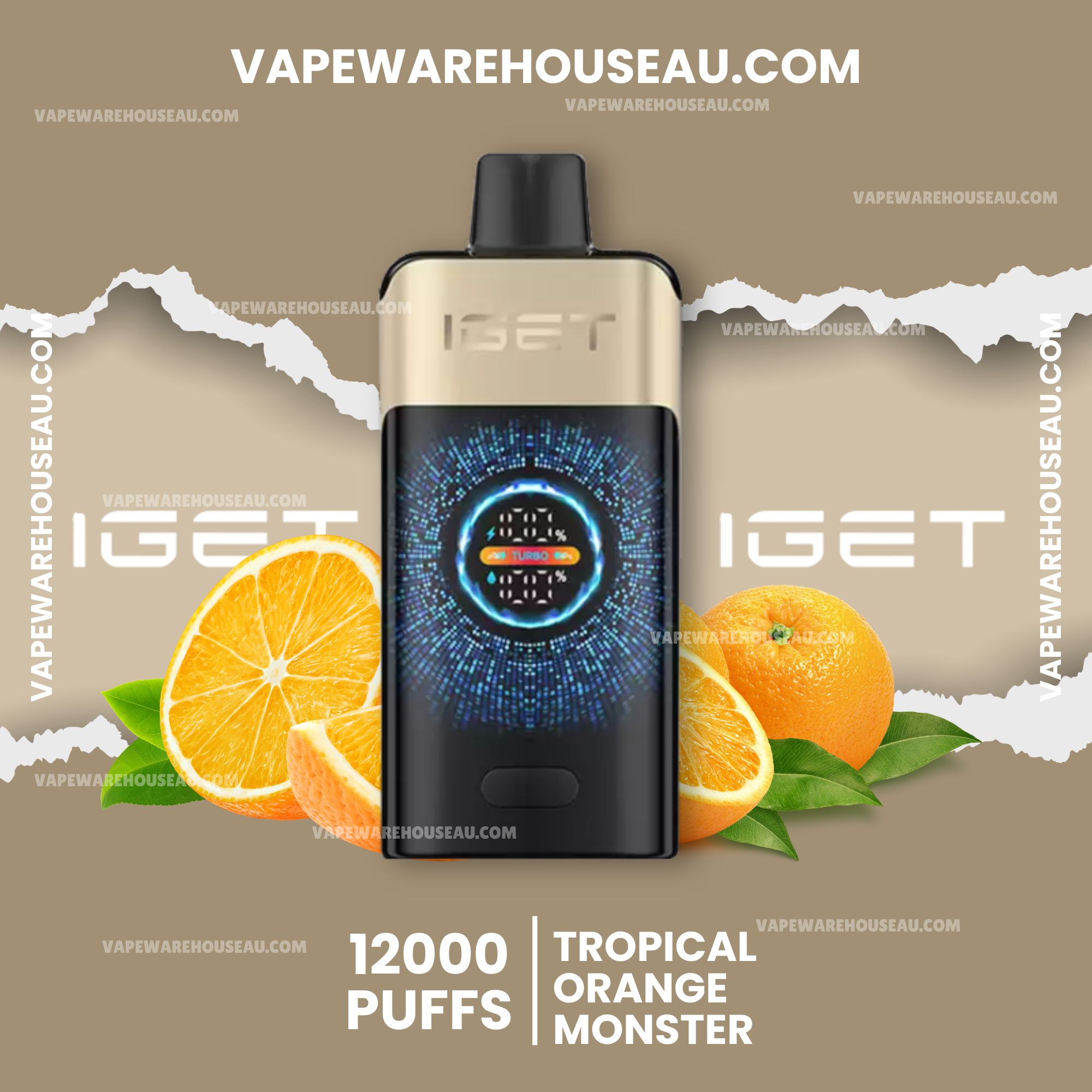 IGET One 12000 Puffs Tropical Orange Monster 1 IGET One 12000 Puffs Tropical Orange Monster
