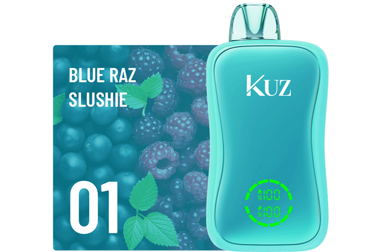 Kuz Flow 25000 Puffs Blue Raz Slushie Details
