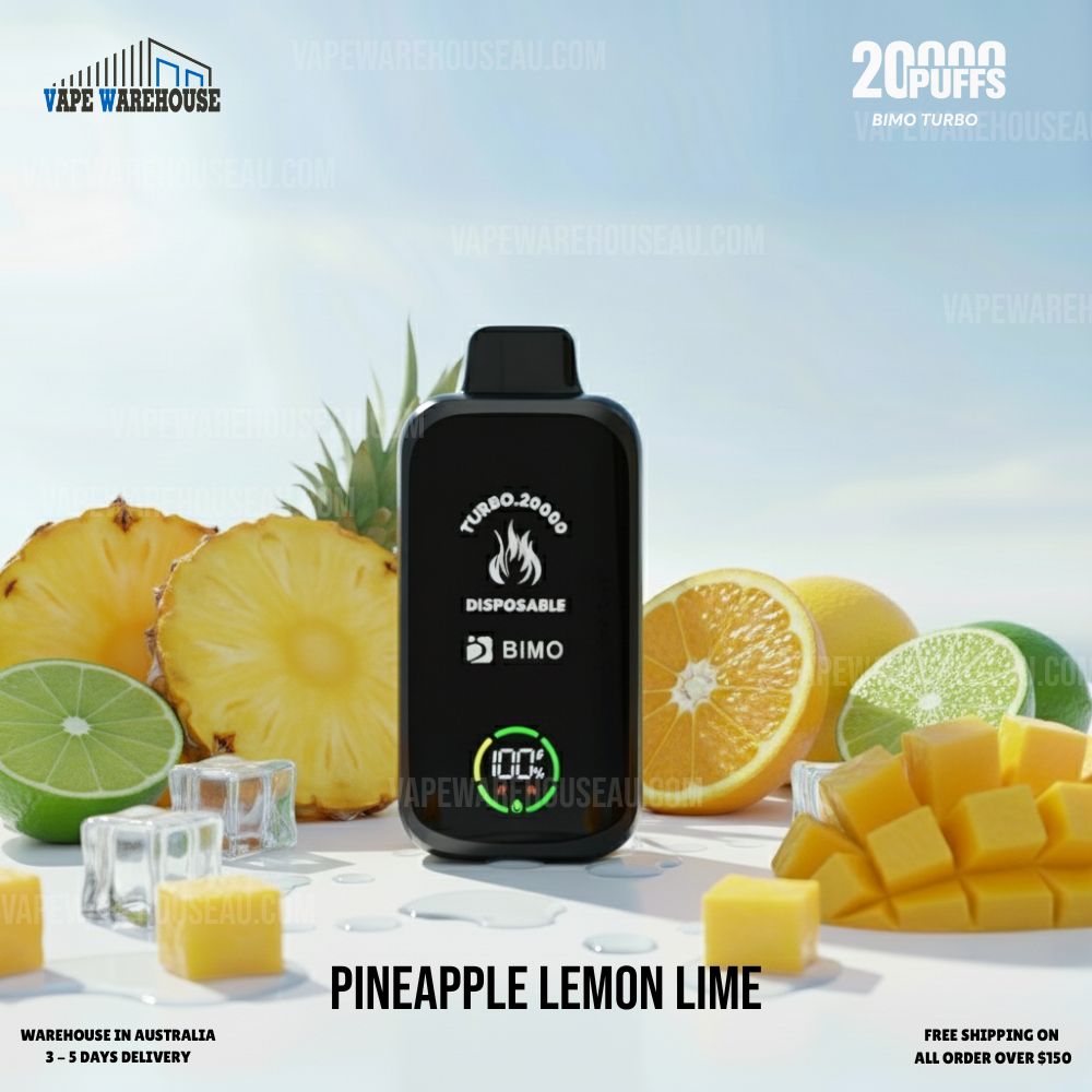 BIMO Turbo 20000 Puffs Pineapple Lemon Lime 1 BIMO Turbo 20000 Puffs Pineapple Lemon Lime