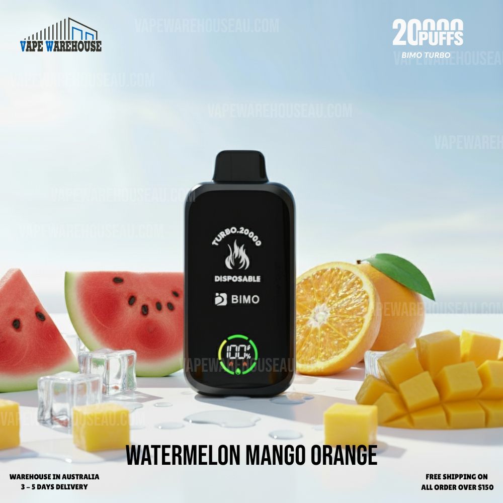 BIMO Turbo 20000 Puffs Watermelon Mango Orange 1 BIMO Turbo 20000 Puffs Watermelon Mango Orange