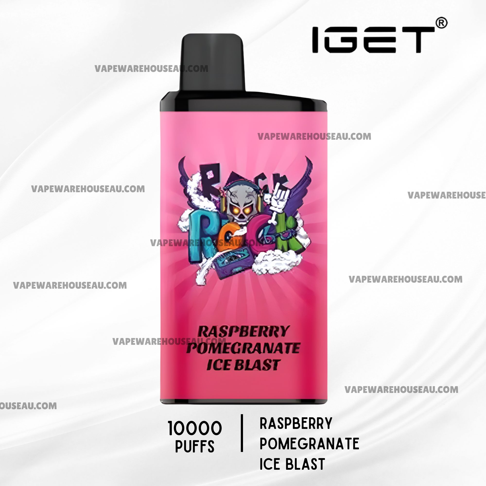 IGET Bar Pro 10000 Puffs Raspberry Pomegranate Ice Blast 1 IGET Bar Pro 10000 Puffs Raspberry Pomegranate Ice Blast