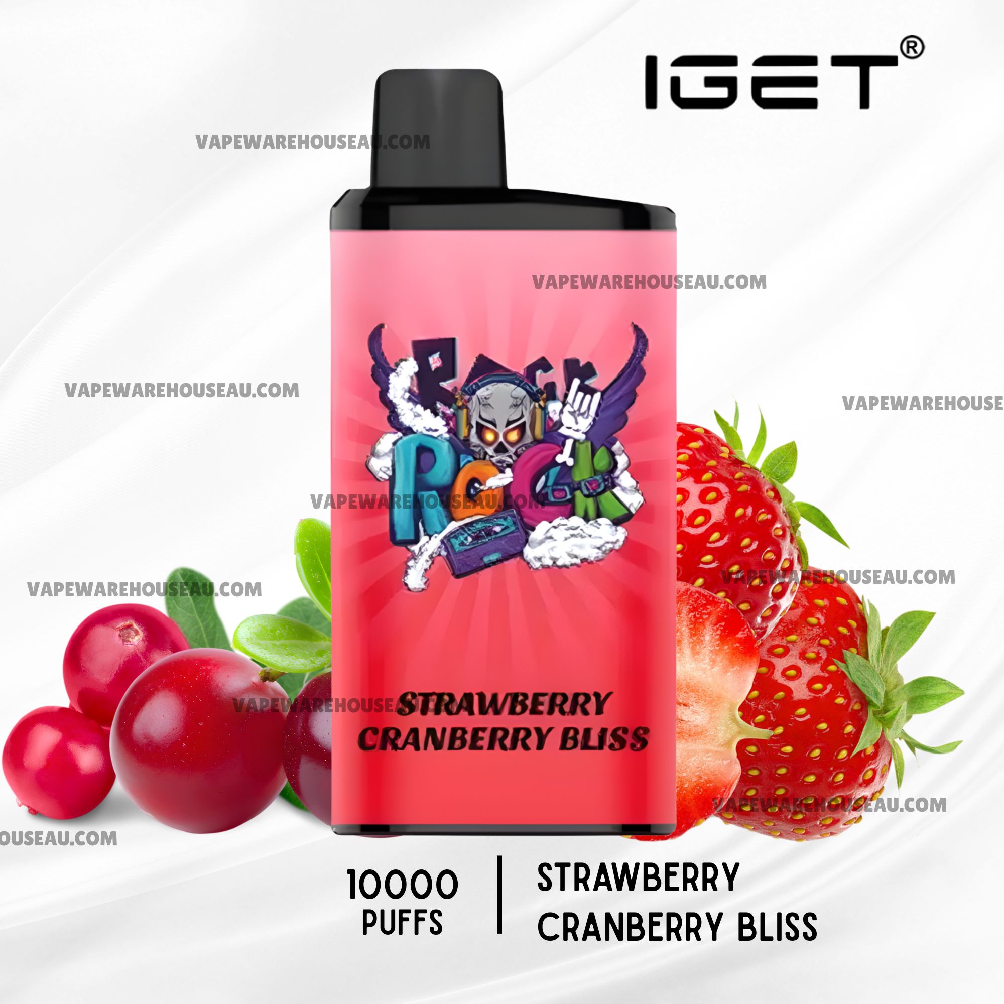 IGET Bar Pro 10000 Puffs Strawberry Cranberry Bliss 1 IGET Bar Pro 10000 Puffs Strawberry Cranberry Bliss