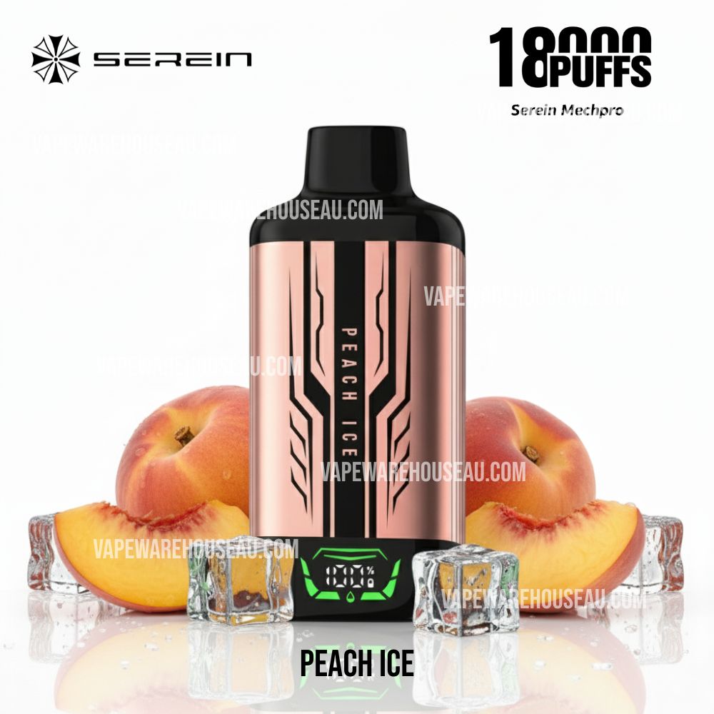 SEREIN MECH PRO 18000 Puffs Peach Ice 1 SEREIN MECH PRO 18000 Puffs Peach Ice
