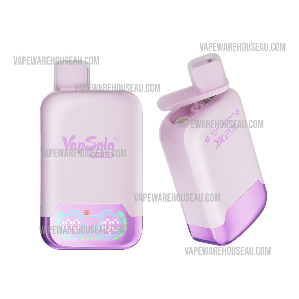 VapSolo Twins 20000 Puffs Grape Ice & Strawberry Kiwi 1 VapSolo Twins 20000 Puffs Grape Ice & Strawberry Kiwi