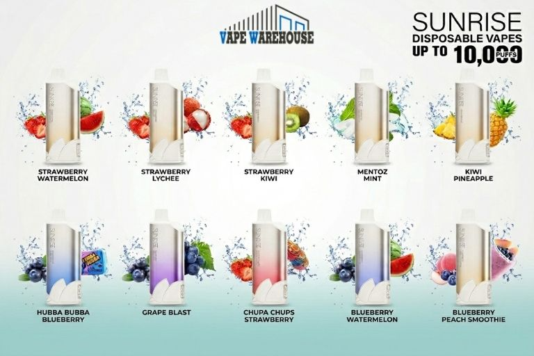 GROO Sunrise 10000 Puffs Strawberry Kiwi 2 GROO Sunrise 10000 Banner