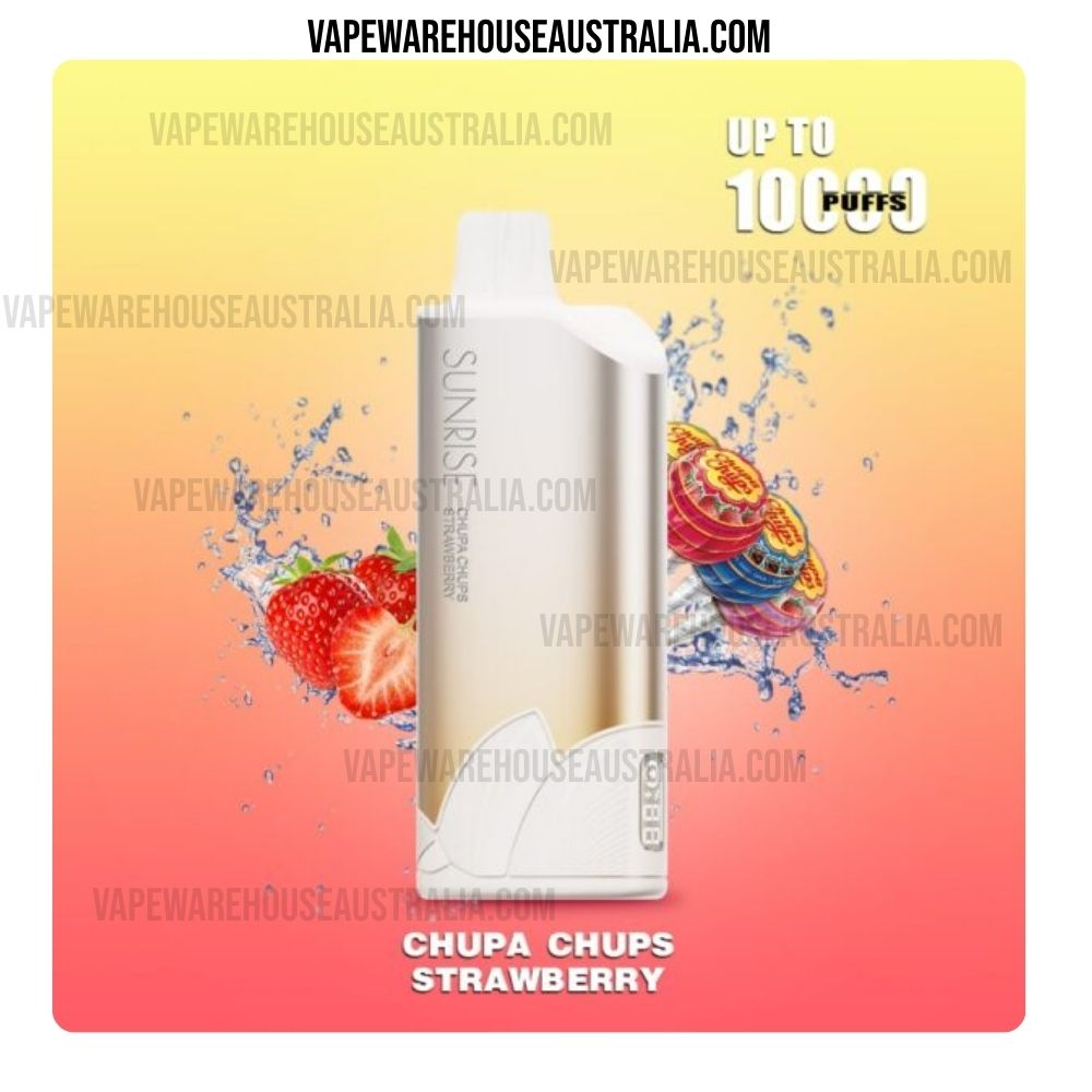 GROO Sunrise 10000 Puffs Chupa Chups Strawberry 1 GROO Sunrise 10000 Puffs Chupa Chups Strawberry